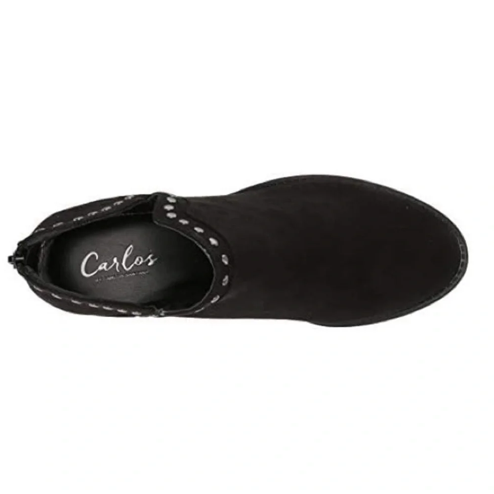 CARLOS SANTANA STUD DETAIL BLACK BOOTIES